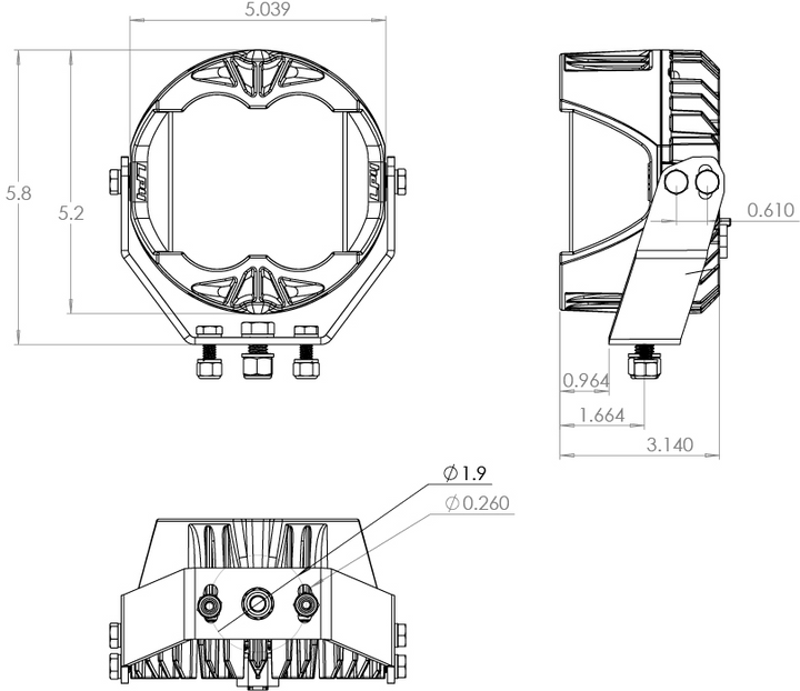 LP4 Pro LED Light Pod Single