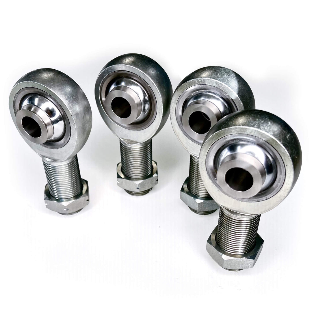 4-pack 1-1/4" x 1" Rod Ends with Jam Nuts & Misalignments