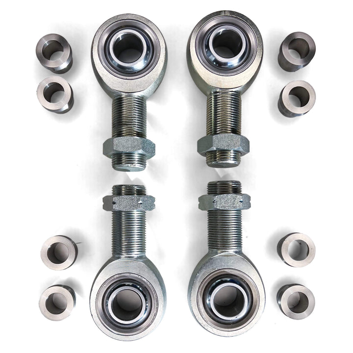 4-pack 1-1/4" x 1" Rod Ends with Jam Nuts & Misalignments