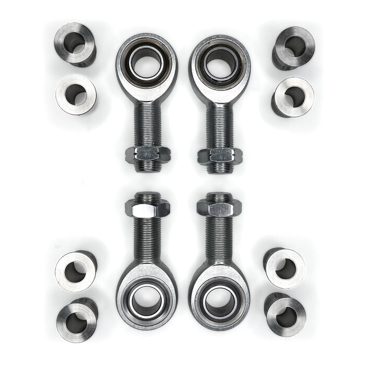 4-pack 7/8" x 7/8" Rod Ends with Jam Nuts & Misalignments