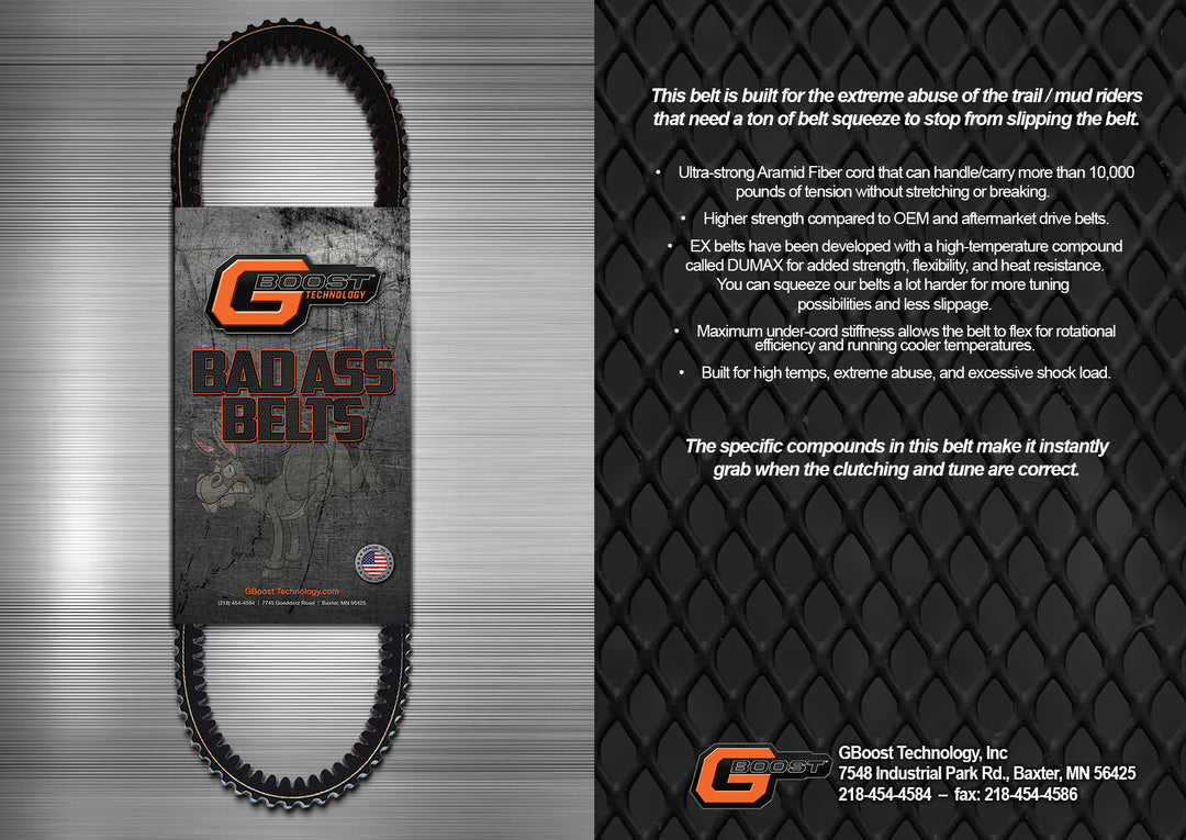Can-Am Maverick X3 GBOOST Bad Ass Drive Belt #DBSD383EX