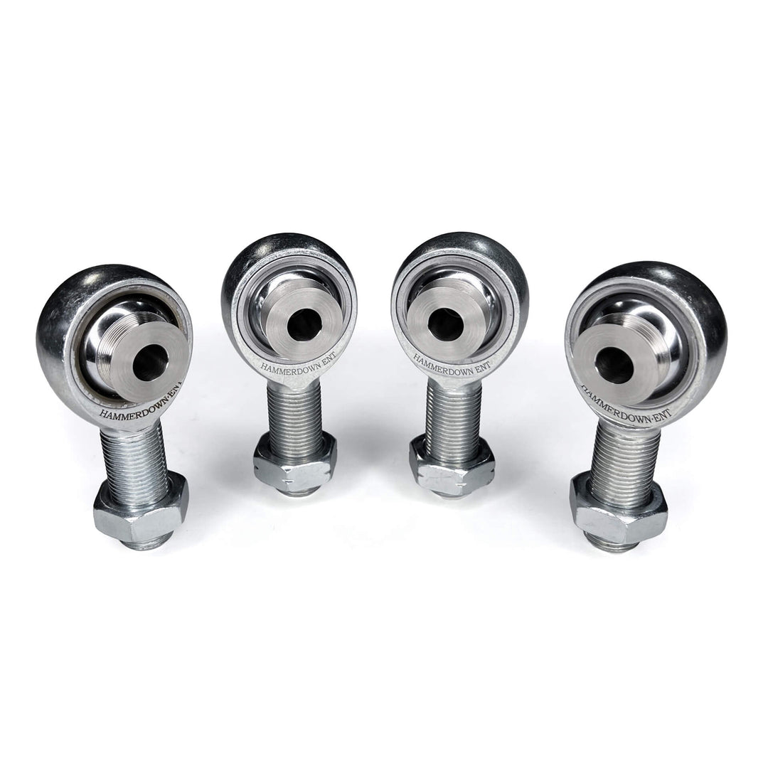 4-pack 3/4" x 3/4" Rod Ends with Jam Nuts & Misalignments