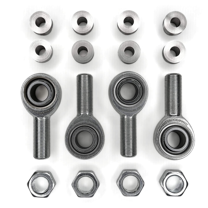 4-pack 3/4" x 3/4" Rod Ends with Jam Nuts & Misalignments