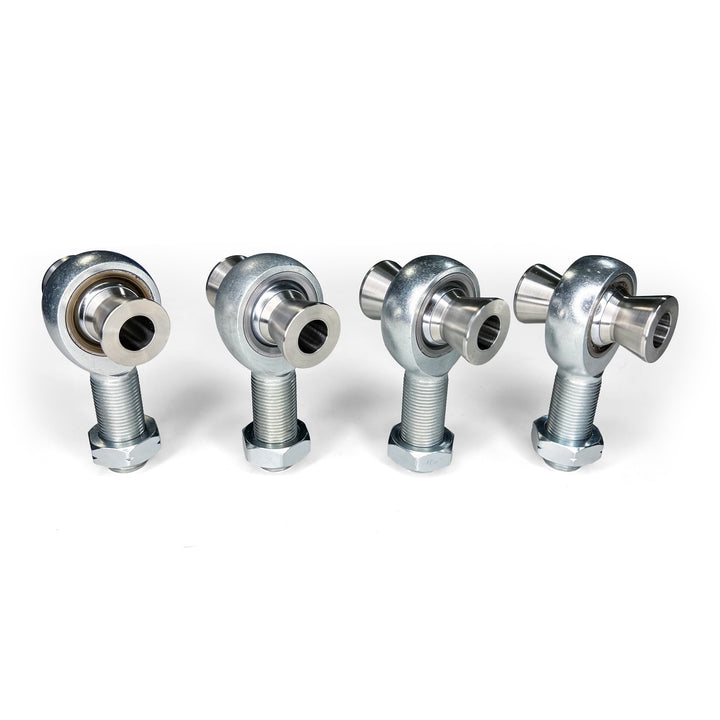 4-pack 7/8" x 7/8" Rod Ends with Jam Nuts & Misalignments