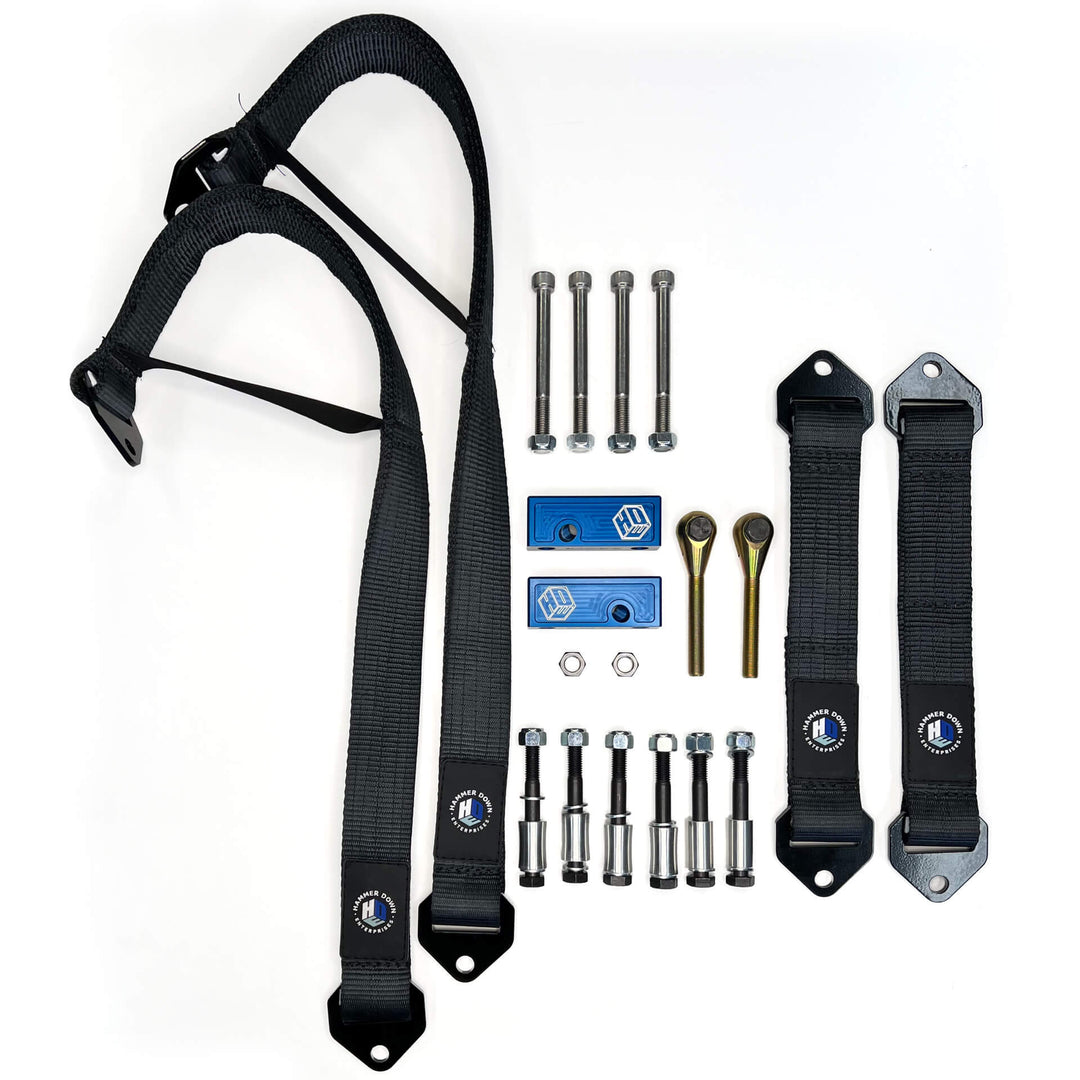 HDE Can-Am X3 72" Front & Rear Limit Strap Kit